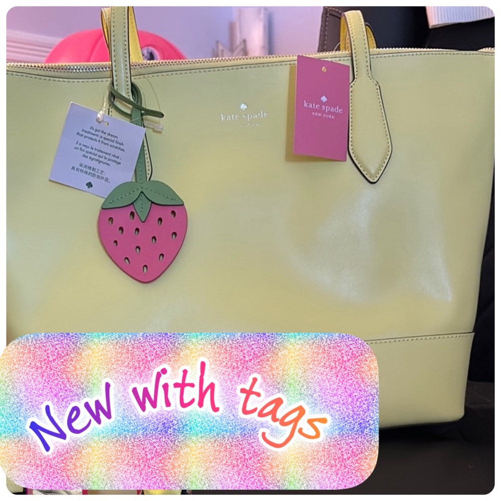 Kate Spade  tote: vibrant and roomy, perfect for adding cheerfulness.NWT